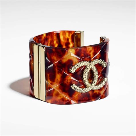 chanel resin cuff bracelet replica|Chanel cuff bracelet price.